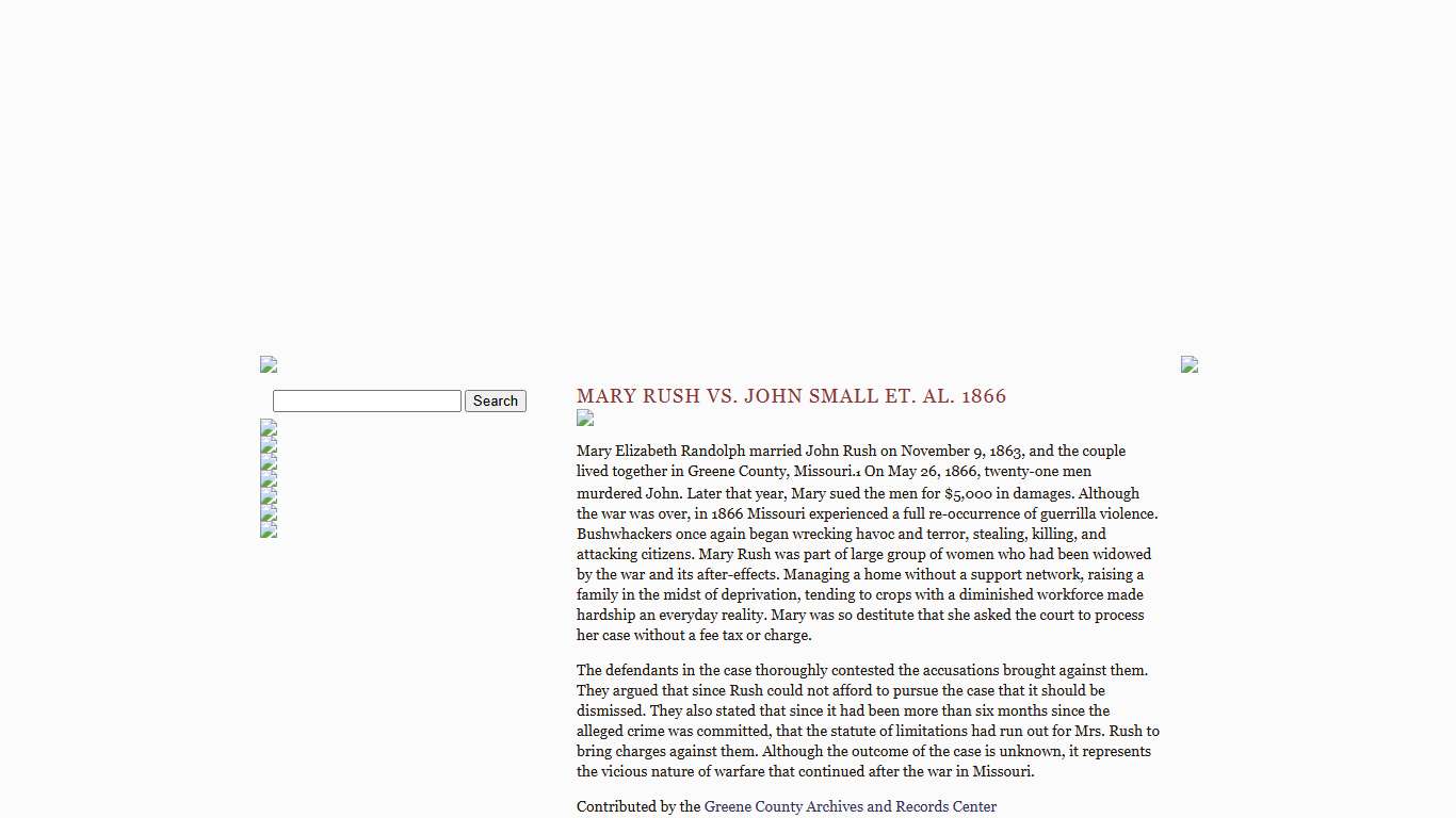 Community and Conflict » Archive » Mary Rush vs. John Small et. al. 1866